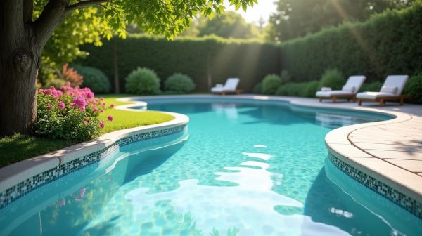 Modèles uniques de piscine coque 8x4 pour votre jardin